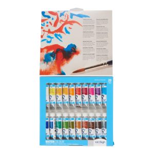 Confezione con 20 colori ad acquerello in tubo Van Gogh Royal Talens