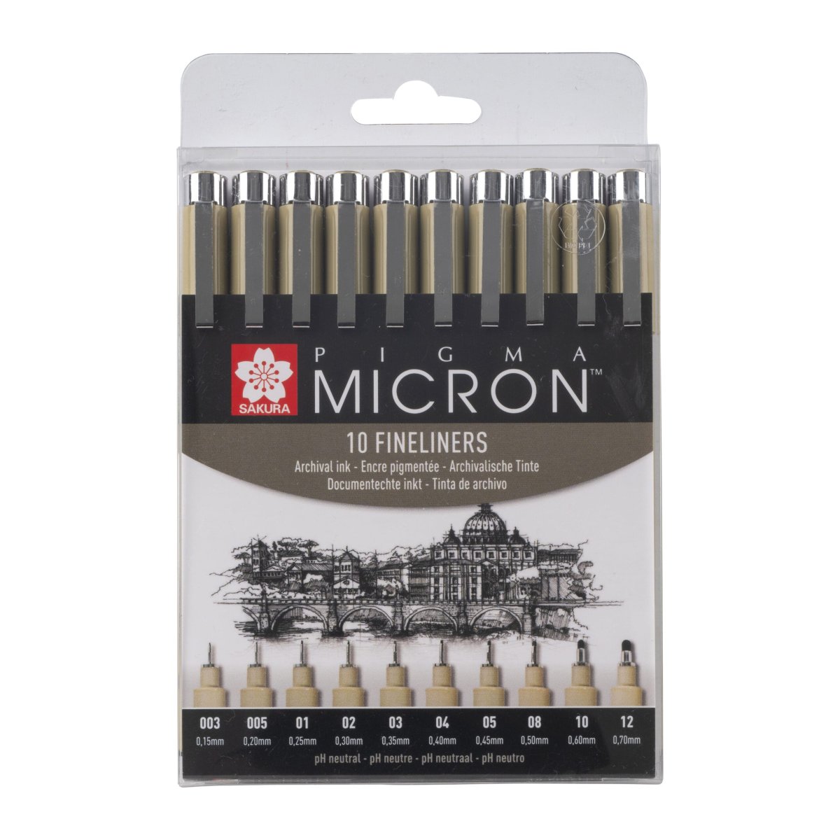 Sakura Pigma Micron Set 10 fineliners